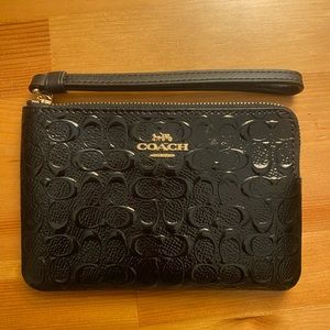 Coach small wristlet-Navy Blue